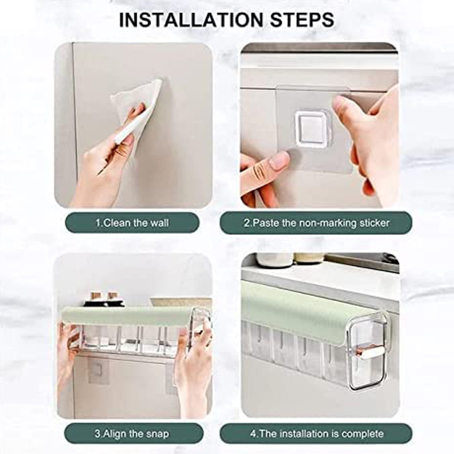 Quirk Drawer Underwear,socks Organizer Divider Wall Mount 5 Cell Drawer Boxs - Image 5