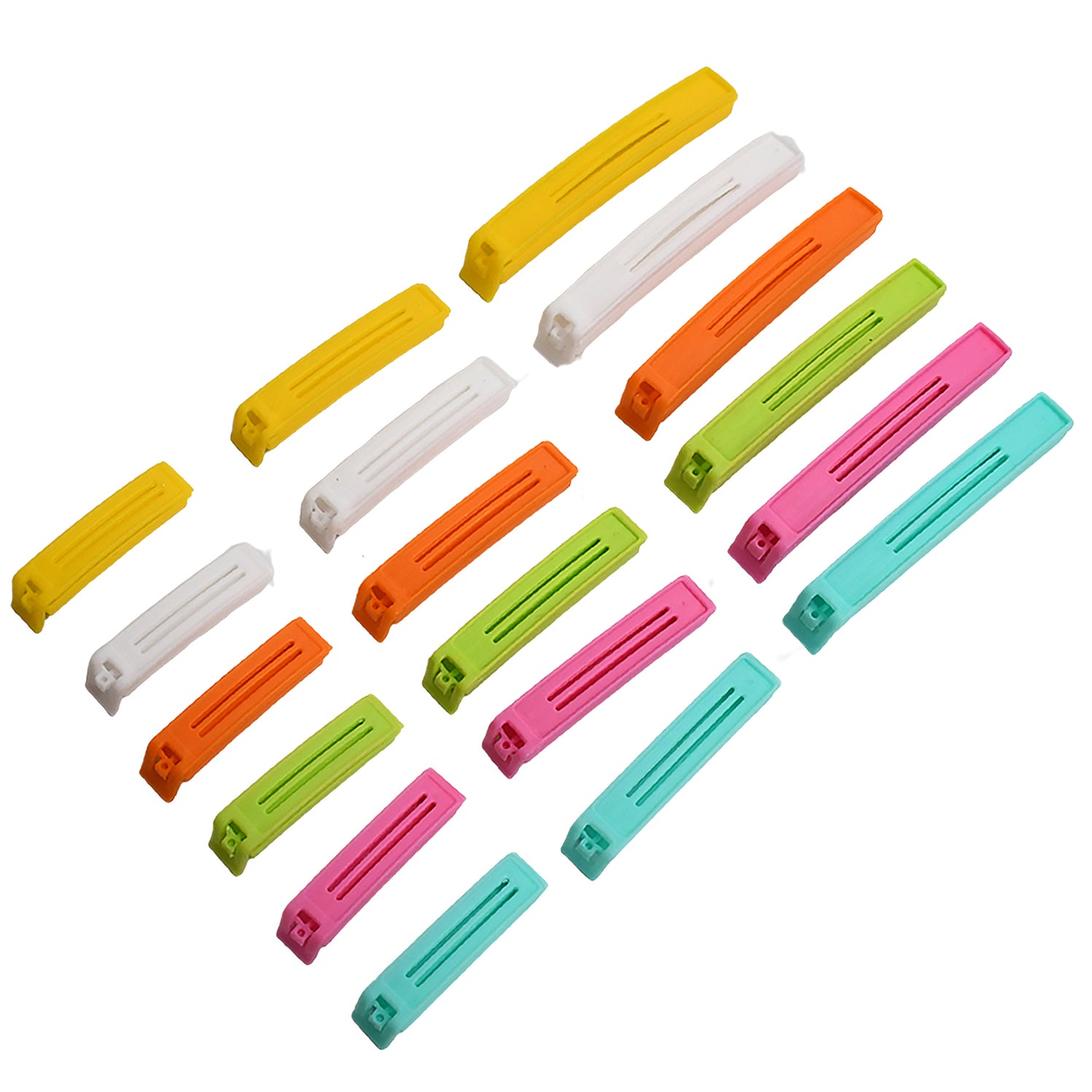 3 Different Size Plastic Food Snack Bag Pouch Clip Sealer Pack of 18 Pcs - Image 6