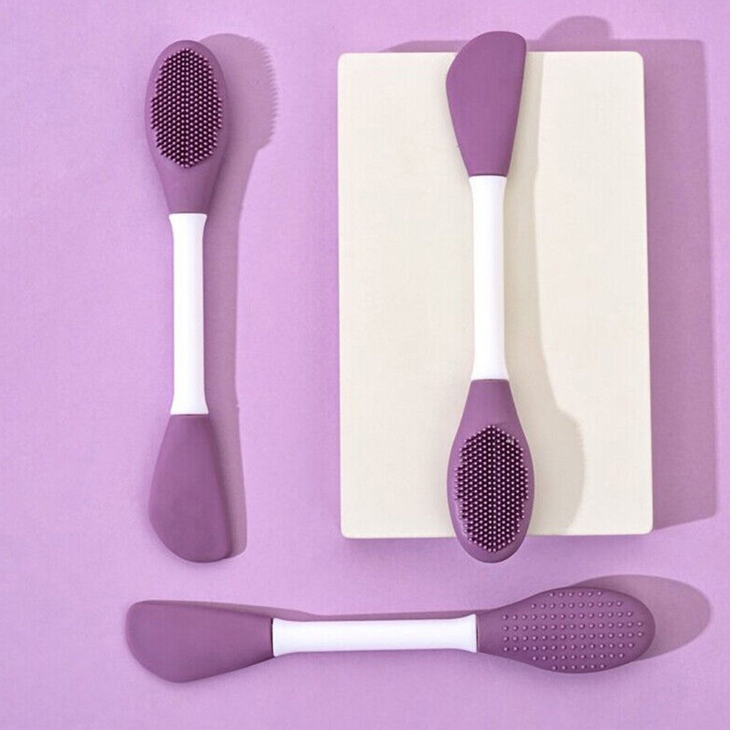 2 In 1 Double-headed Silicone Face Mask Brush pack of 1pc - Image 8