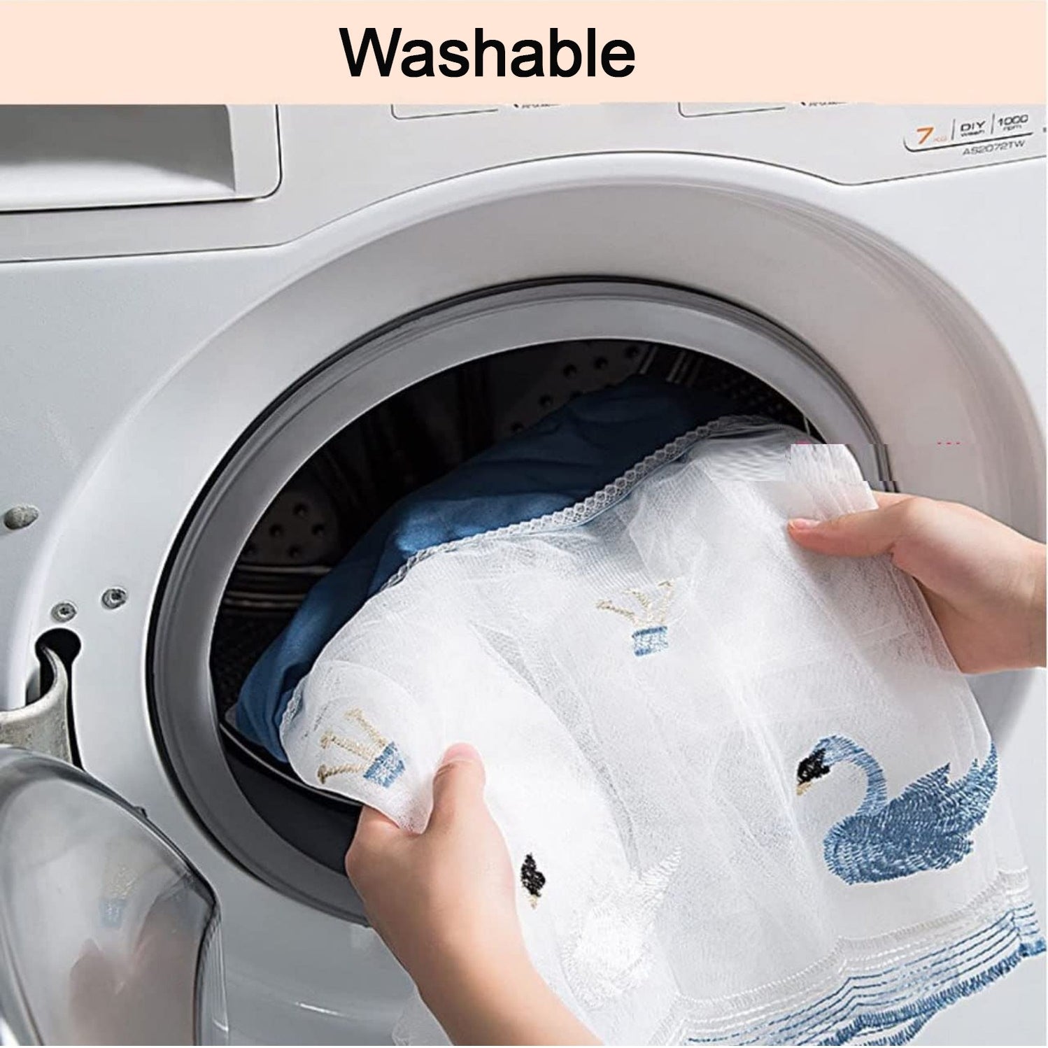 Stylish Indoor Air Conditioner Dust Cover Foldable and Washable - Image 2