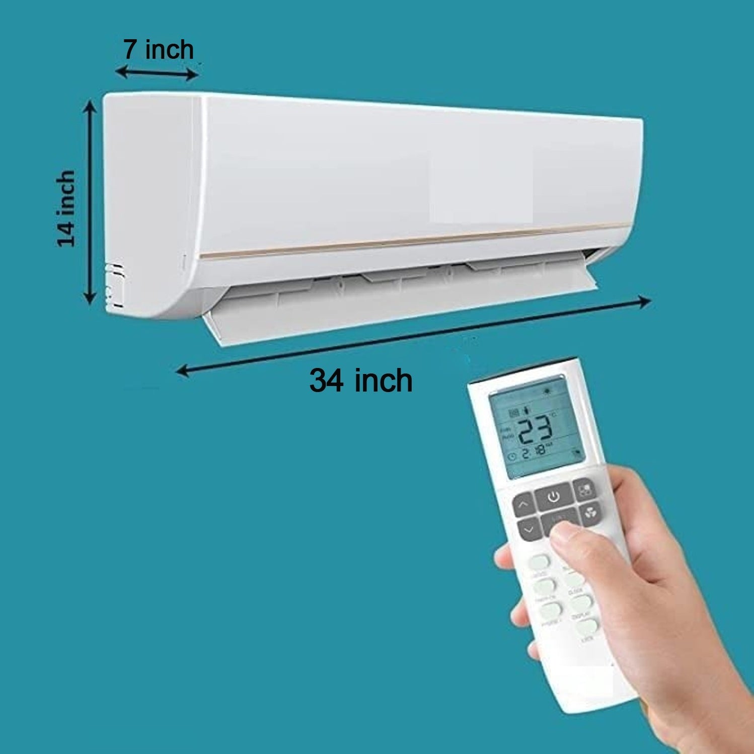 Stylish Indoor Air Conditioner Dust Cover Foldable and Washable - Image 4