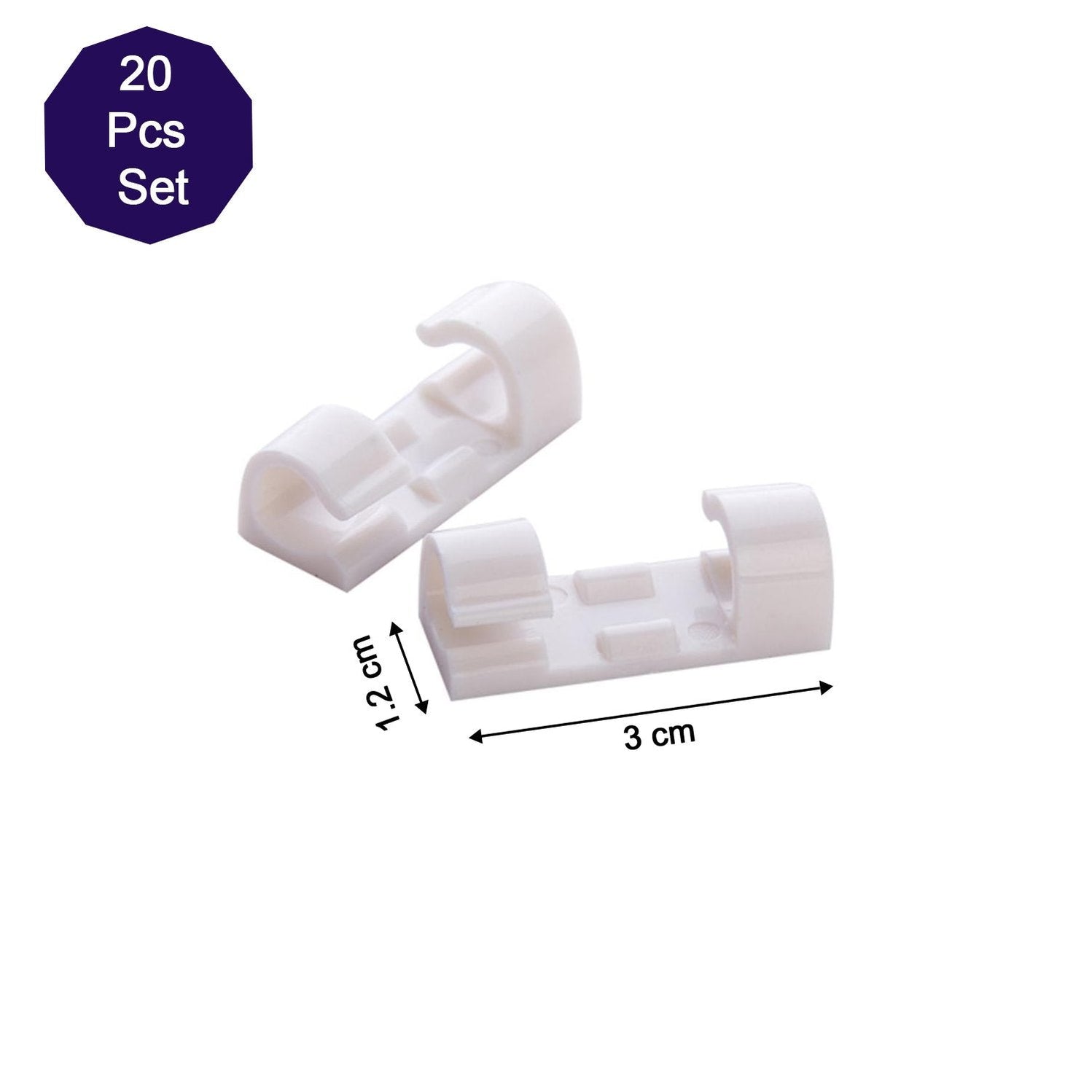 Round Self Adhesive Cable Clips Management Holders - Image 4
