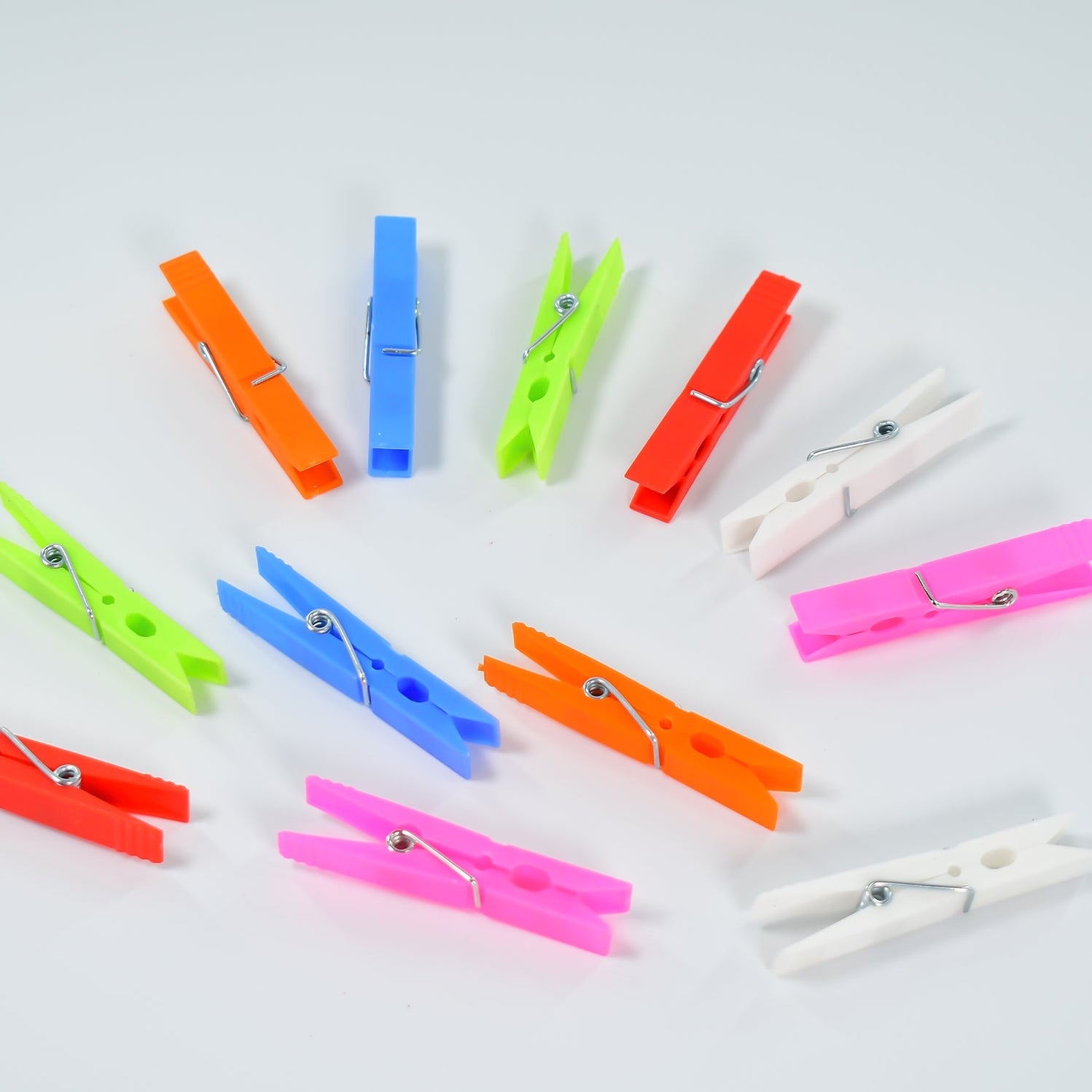 Stylish Multi-Purpose Plastic Clothes Clips for Drying Laundry Set of 144pcs - Image 2