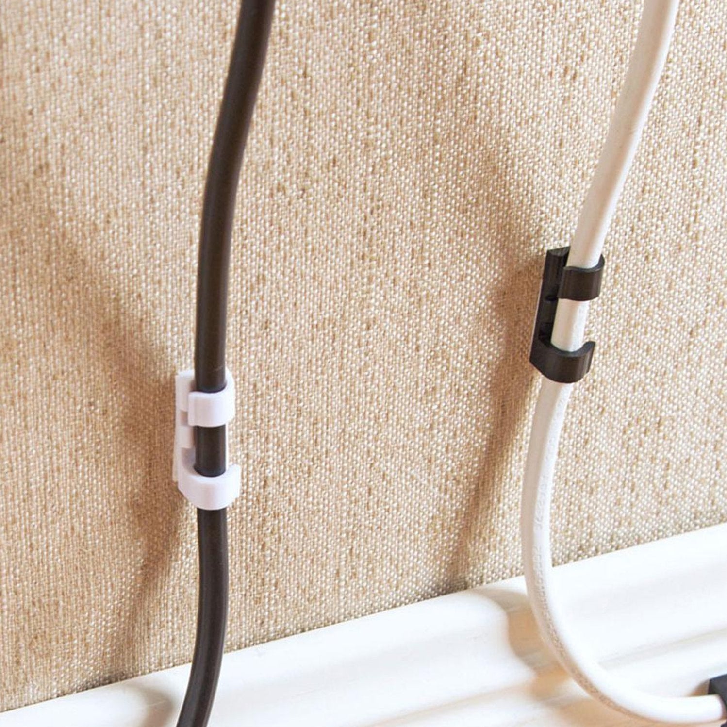 Round Self Adhesive Cable Clips Management Holders - Image 5