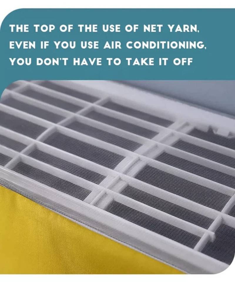Stylish Indoor Air Conditioner Dust Cover Foldable and Washable - Image 7