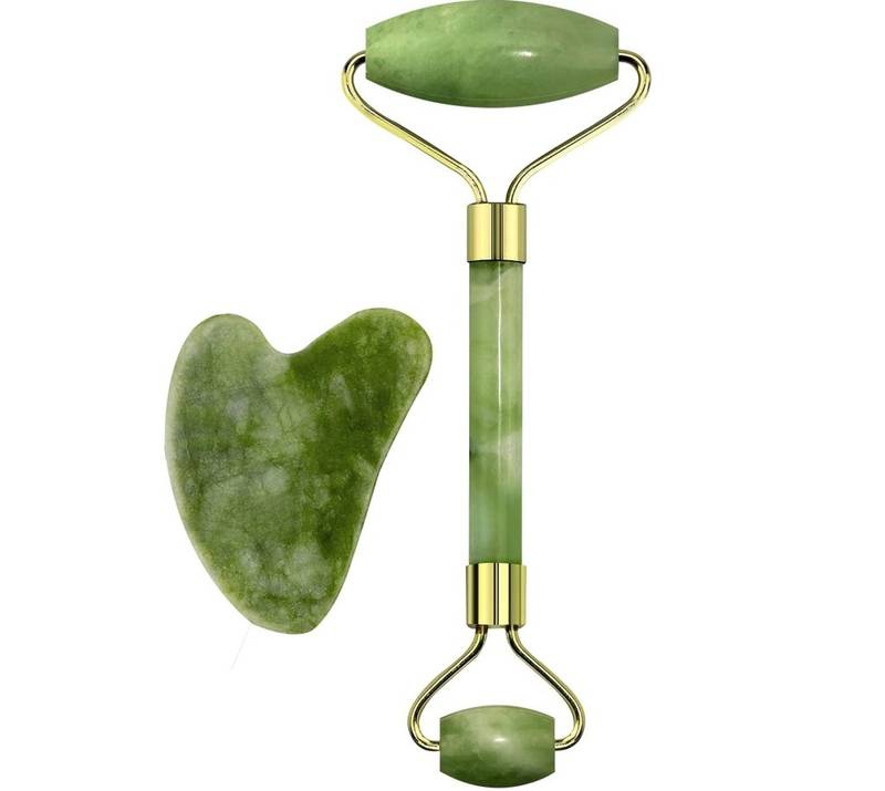 Superb Jade Marble Roller Anti-Aging Face Massager Set