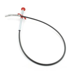 Handheld Metal Wire Brush with Hook for Kitchen Sink Cleaning and Sewer Dredging