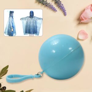 Disposable ball shape Raincoat with Hood Case