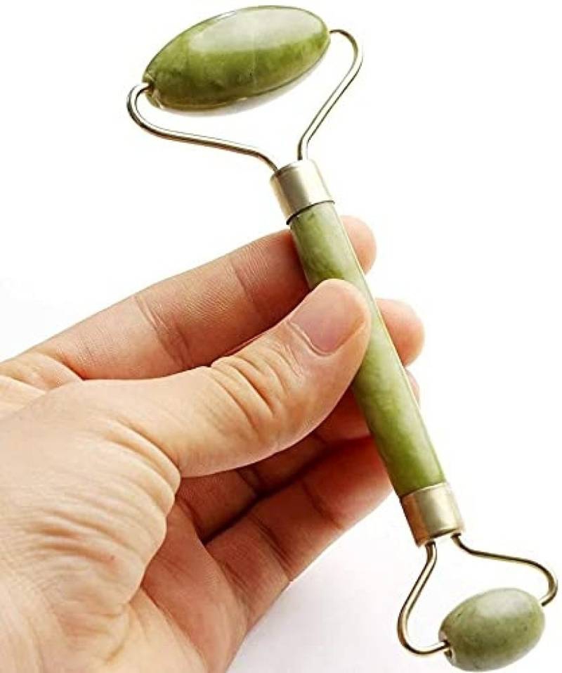 Superb Jade Marble Roller Anti-Aging Face Massager Set - Image 4