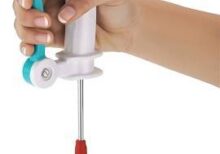 Elegant Power Free Manual Hand Blender with Stainless Steel Blades