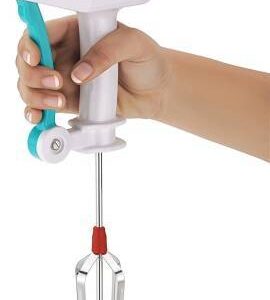 Elegant Power Free Manual Hand Blender with Stainless Steel Blades