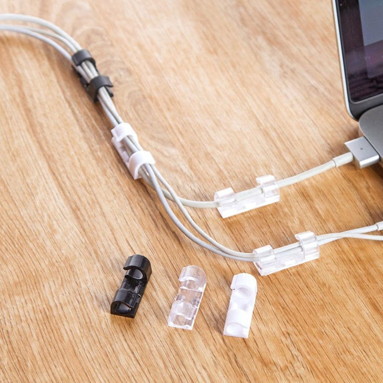 Round Self Adhesive Cable Clips Management Holders