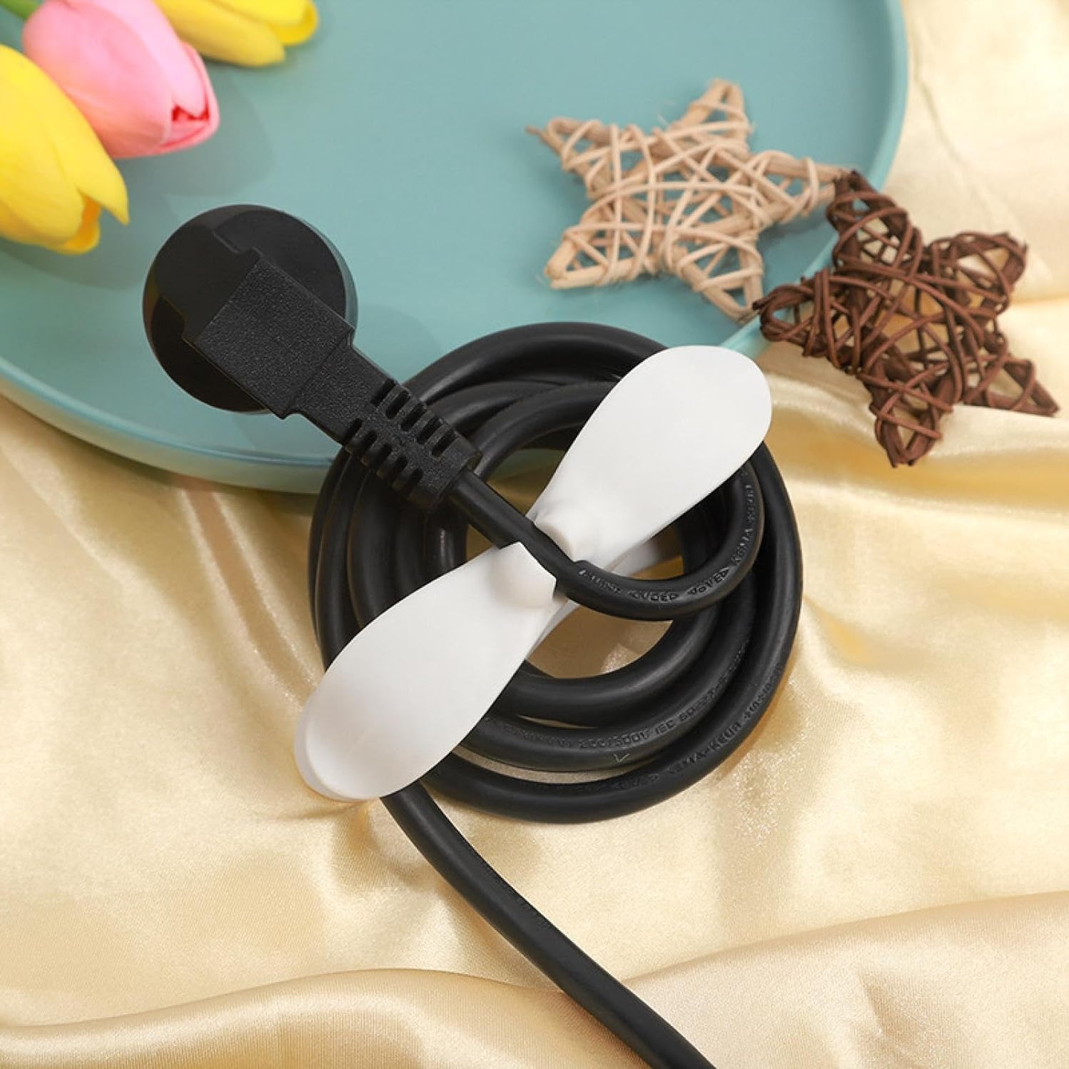 Self-Adhesive Power Plug and Cord Organizer