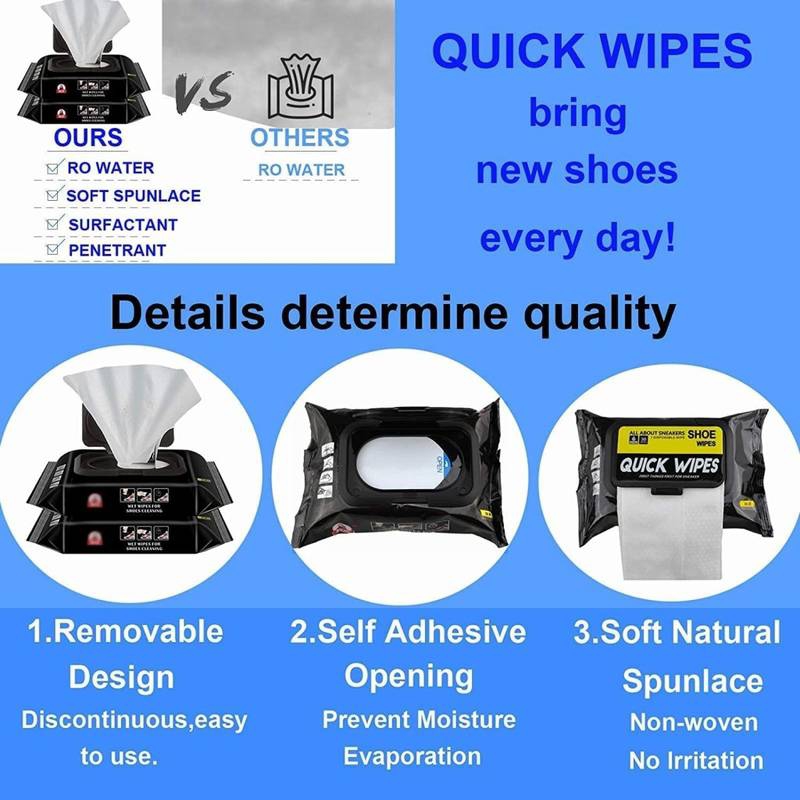 Shoe Cleaning Wipes 80 Wipes - Image 2