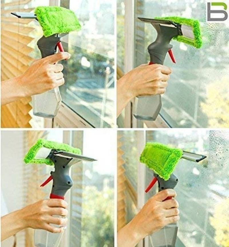 Superb 3-in-1 Glass Cleaner with Spray and Cleaning Brush - Image 4