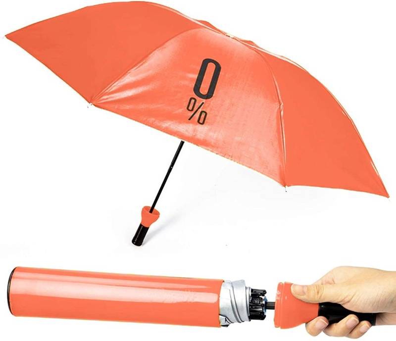 Wine Bottle Shape Mini Compact Foldable Umbrella with Plastic Case - Image 4