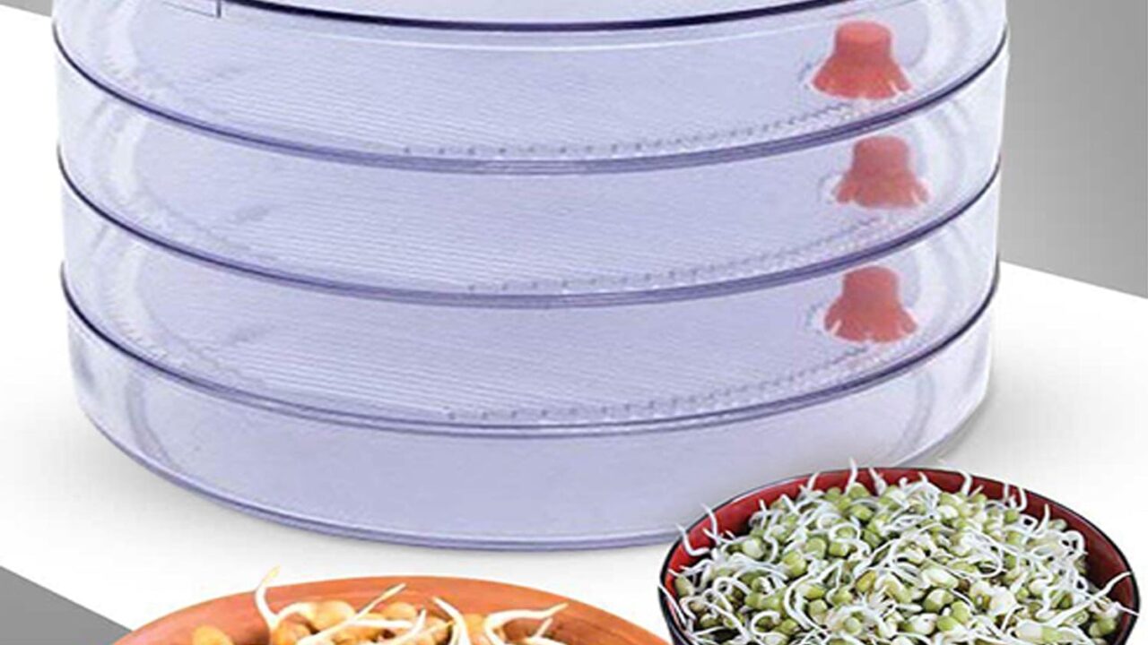 Sprout Maker Tray White Plastic 4 Compartment