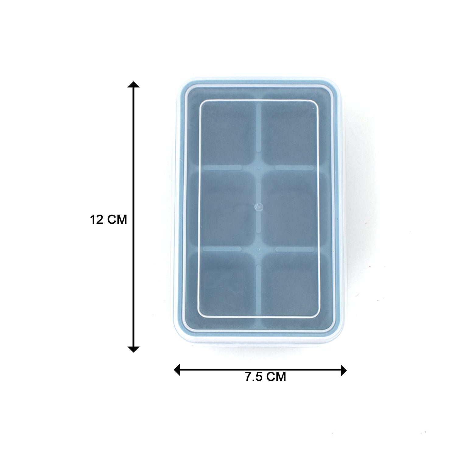 6 Cavity Silicone Ice Cube Rectangular Tray Mould - Image 4