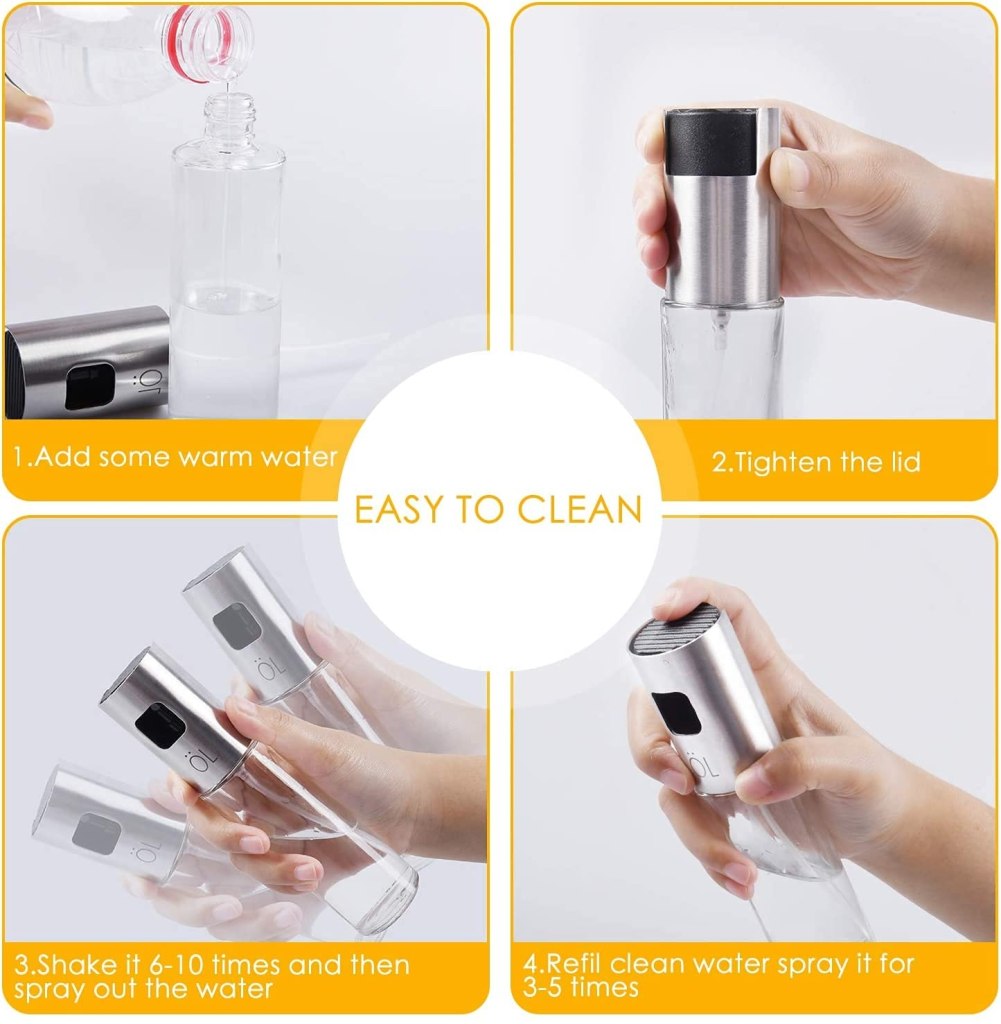 Glass Oil Spray Bottle Dispenser Kitchenware - Image 4