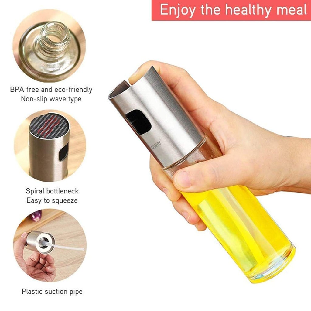 Glass Oil Spray Bottle Dispenser Kitchenware - Image 5